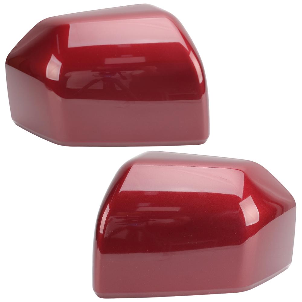 Rearview Mirror Cover Cap For Ford F150 2015 2016 2017 2018   Dark Red With Buckle Side Mirror Cover Cap Car Accessories