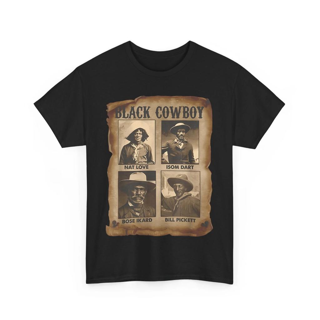 Black Cowboy Shirt, Western Rodeo Melanin Black History Texas T-Shirt