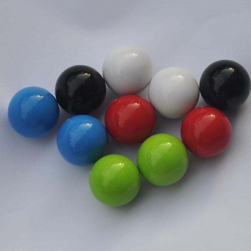 Акриловые круглые бусины 30 мм, смешанные цвета - без отверстий, сплошные пластиковые шарики для детских игр, 3 см