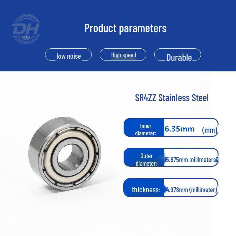 Rust-Proof Stainless Steel Miniature Pulley with Deep Groove Ball Bearing - Anti-Corrosion Gyroscope Ornament Accessory