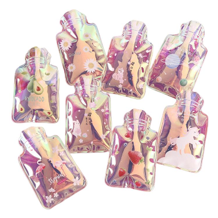 High Density PVC Hot Water Bottle Bag with Ears 650ml/1000ml/1700ml Capacity Heat Resistant and Durable Hand Warmer