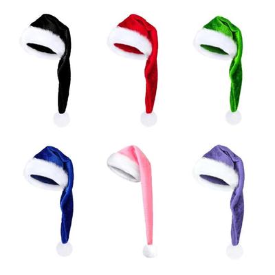 Fashionable Santa Hat Christmas Hat Soft Comfortable Hat Adult Santa Hat for Memorable Holiday Parties
