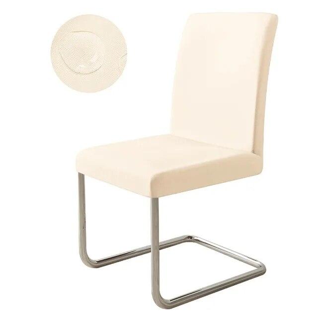 Elastic Waterproof Chair Cover Plain Spandex Dining Room Seat Cover Chair Protector for Restaurant Kitchen Banquet Seat Case