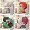 Cartoon C-Chibi Todoroki Kawaii Shoto 1 Natural Linen Organic Fabric Double-Sided Printing Sofa Home Decor Gift Pillow Case