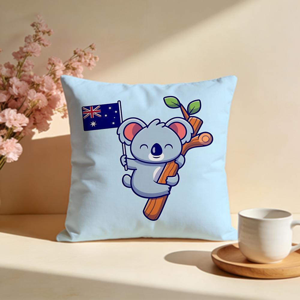 Sleepy Koala Cushion Cover Soft Pillow Cases for Home Bedroom Living Room Sofa