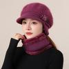 Rabbit Fur Thermal Hat Women's Fashion Cold-proof Wool Cap Autumn and Winter In The Elderly Fleece Cold-proof Cap