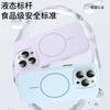 Applicable To iPhone11PROMAX Liquid Silicone Magnetic Mobile Phone Case Apple 11 Crystal Lens Film Anti-drop Hard Case