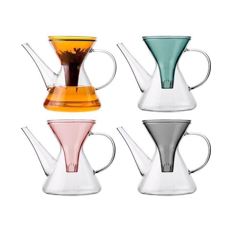 1PC Kung Fu Tea Quick Brewing Pot New High Temperature Resistant Glass Tea Separation Brewing Pot Household Products