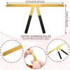 2PCS Eyebrow Ruler 3-Point Positioning Ruler Eyebrow Golden Proportion Caliper Ruler Gold