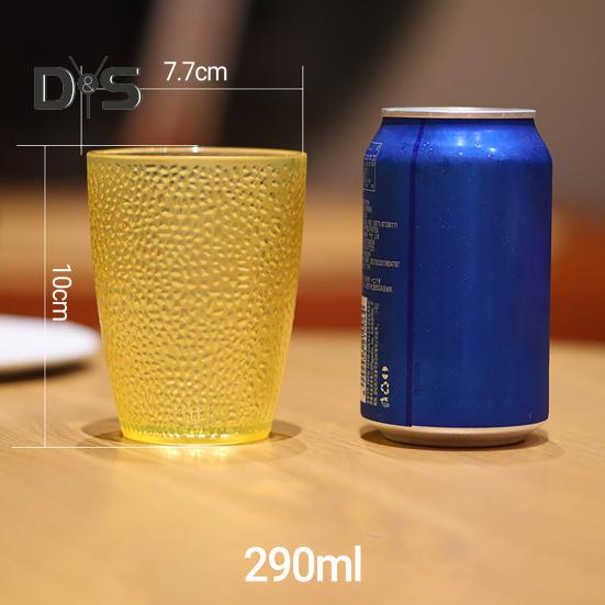 Trinkbecher, hitzebeständig, wiederverwendbar, verdicktes Acryl, gepunktet, für Bar, Restaurant, Wasserbecher