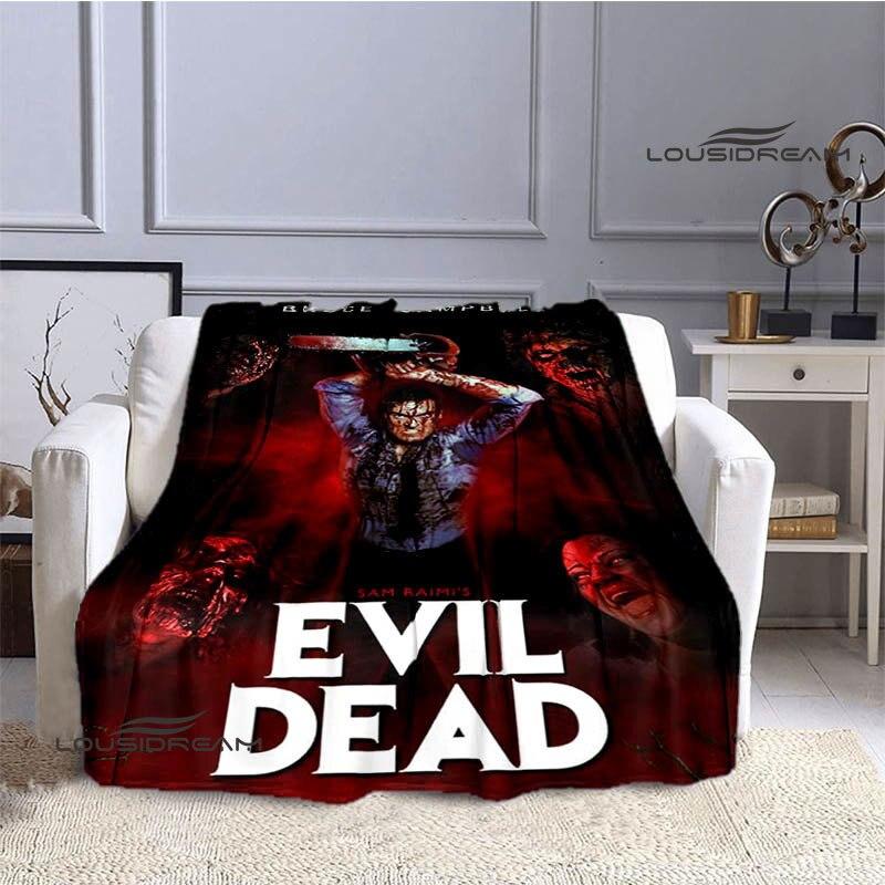 Decken mit Aufdruck „The Evil Dead“, für Kinder, warme Decken, weiche Flanelldecken, Heimreisedecken, Geburtstagsgeschenke