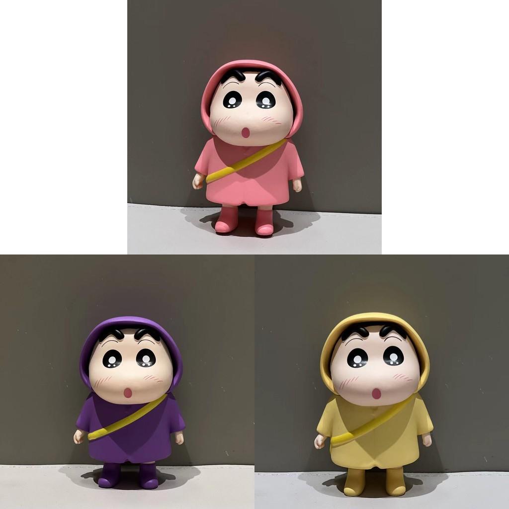 Shinchan Crayon Colorful Raincoat Standing Figure Desktop Decoration Cartoon