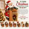 3d Peeking Christmas Door Frame Corner Decor Festive Resin Holiday 2027 Xmas Decoration For Home Doorway Entrance