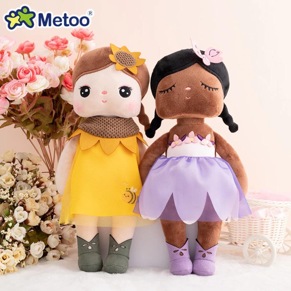 Metoo Doll  plushie kawaii Flower Fairy Angela Plush Toys Pillow Cartoon Decoration Gift For Kids Friends