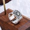 Sunflower Ring Exaggerated Punk Hip-hop Sunflower Wide Open Ring