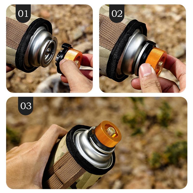 Gas Convert Adapter, Camping Gas Bottle Adapter, Camping Stove Connector Gas Bottle Adaptor for Butane Canister