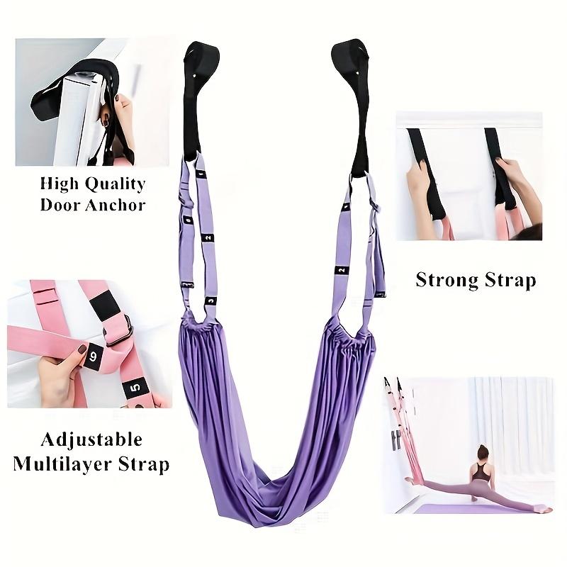 Yoga Strap Stretch Band Fitness Elastic Rope Universal Back Leg Belt for Backbend Split Handstand Home Inversion Training Hammoc