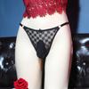 Mutandine da uomo taglia grande con regolazione in vita, ricamo, T-back trasparente, perizoma, G-string, tasca sissy, lingerie, separazione proiettile, mutandina