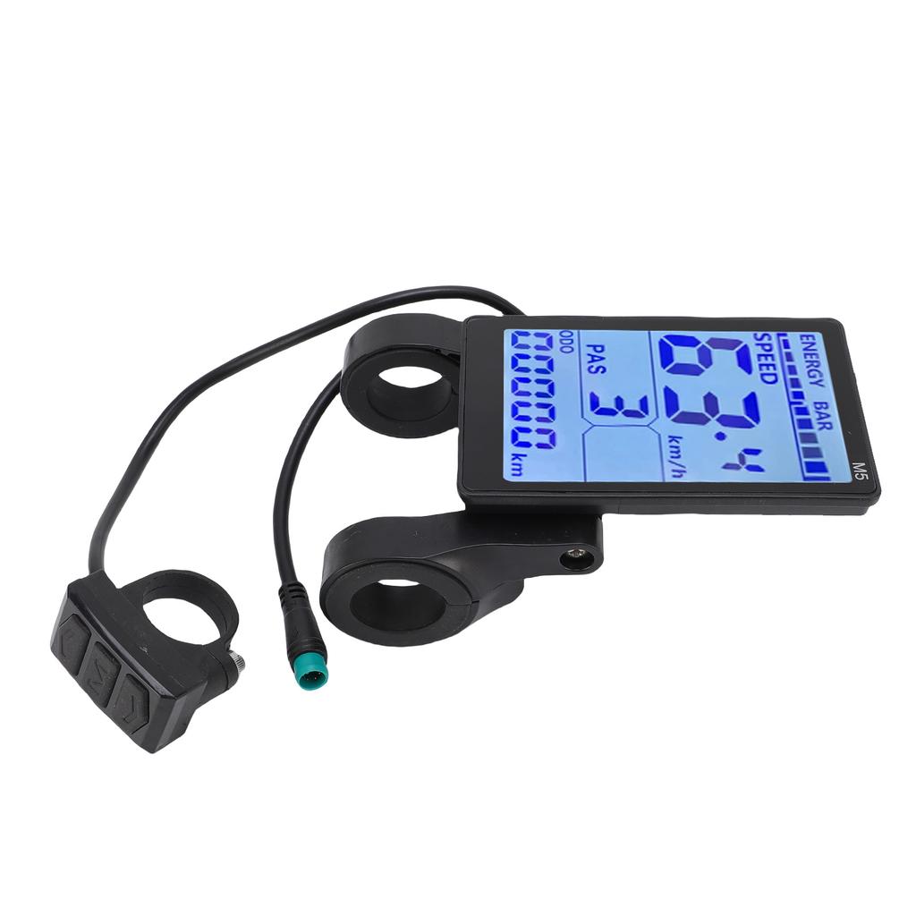 Electric Bike LCD Display Water Proof 5 Pin Electric Scooter M5 LCD Panel Screen for 22.2mm Handlebar