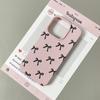 Schwarze Schleifen-Aufdruck Handyhülle Für iPhone 17 16 15 14 Plus 13 12 11 Pro Max 17 Air X XR XS Korea Mädchen Hülle Silikon Weiche Hülle