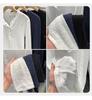 T-shirt rayé à boutons-pression à manches longues pour femme, léger et professionnel, couche de base amincissante pour l'automne/l'hiver/le printemps.