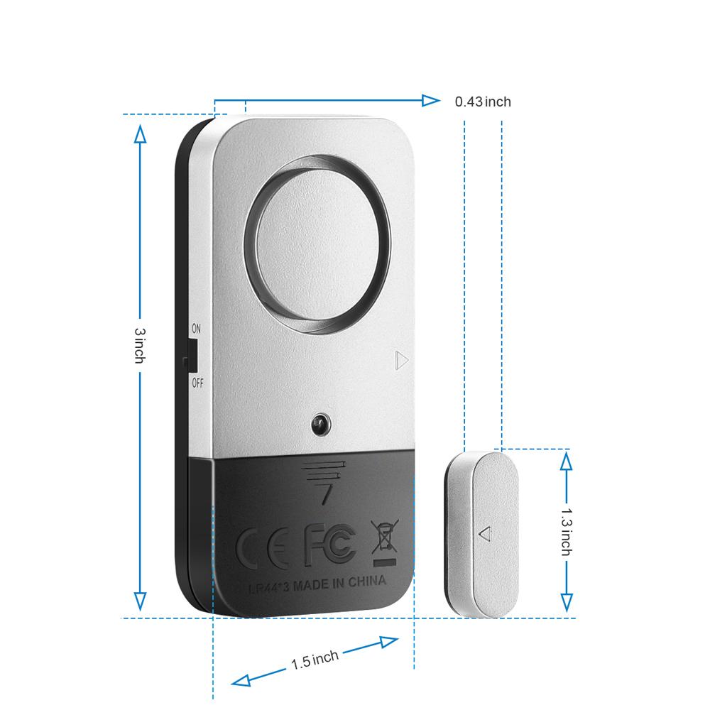 Elecpow Door Window Alarm Home Security Wireless Burglar Alarm Door Magnetic Sensor 120dB Anti-theft Alarm For Home Kids Safety