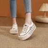 Platform canvas shoes women's 2025 spring and summer new height increase student versatile explosion casual little white shoes sports board shoes