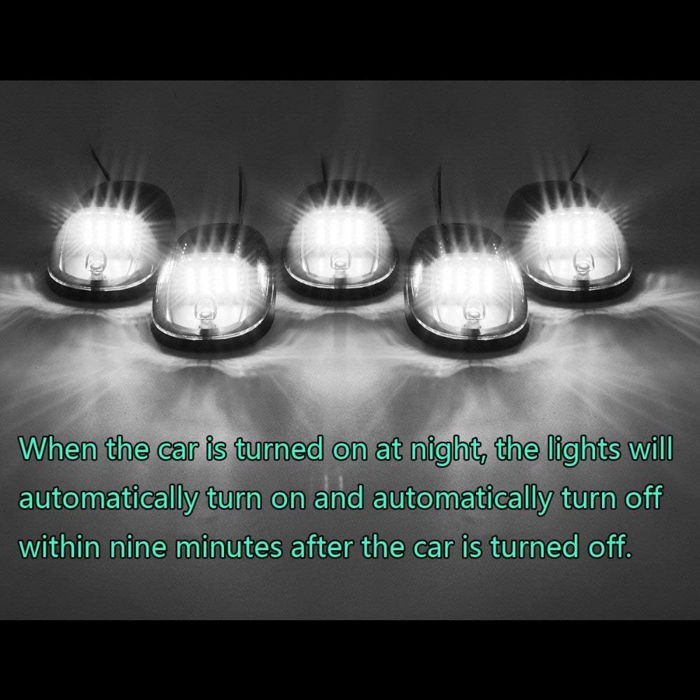 Amber No Drill Car Cab Lights Ultra Bright Waterproof Led Cab Lights for Trucks Roof LED Light Universal for Trucks/Cars/SUV