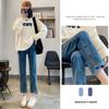 Spring and Autumn Jeans Women Straight High-waisted Thin Nine-tenths Pants Pipe Pants Denim Jeans