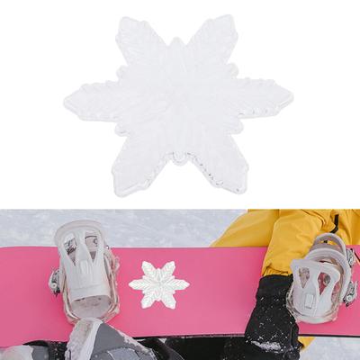 3D Snowboard Stomp Pad Verdicktes PVC Schneeflockenform Selbstklebend Anti-Rutsch Snowboard Fußgriff für Outdoor Skiausrüstung