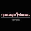 Self Adhesive Passenger Princess Car Stickers  For Car/Laptop/Window/Motorcycle