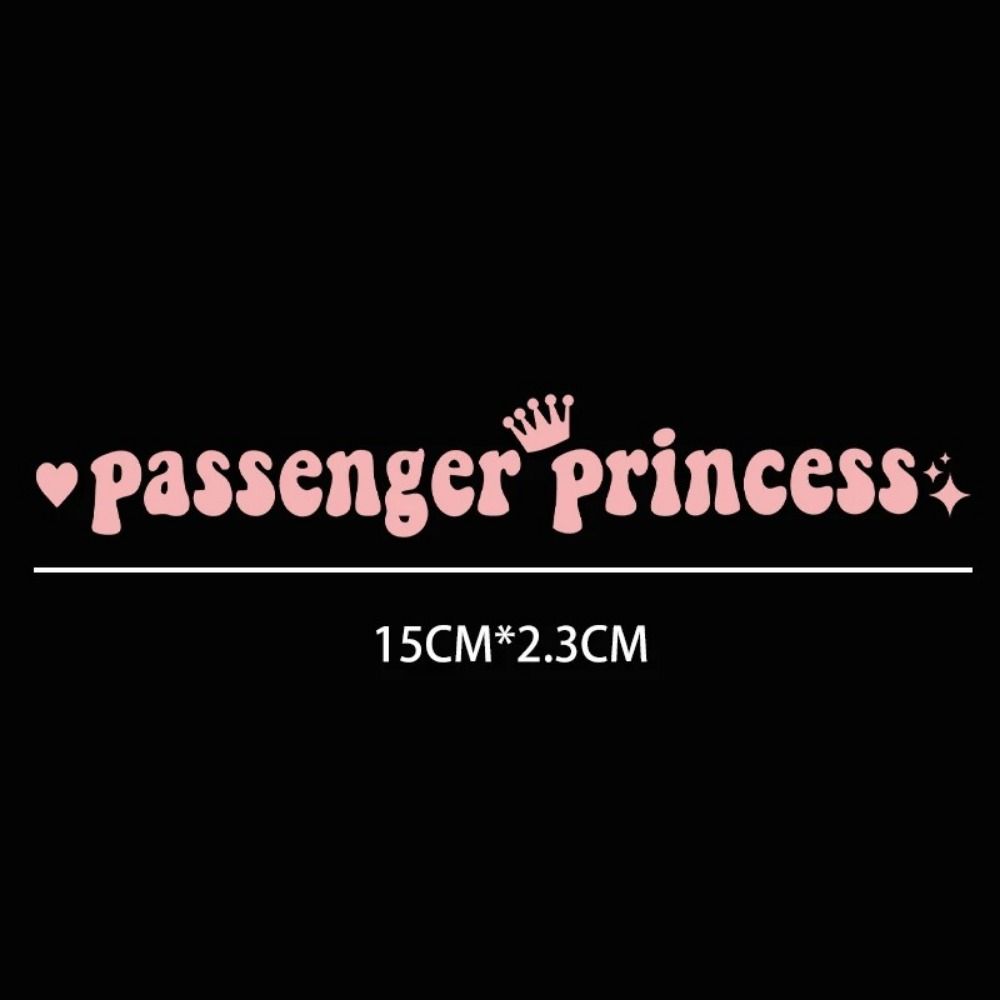Self Adhesive Passenger Princess Car Stickers  For Car/Laptop/Window/Motorcycle