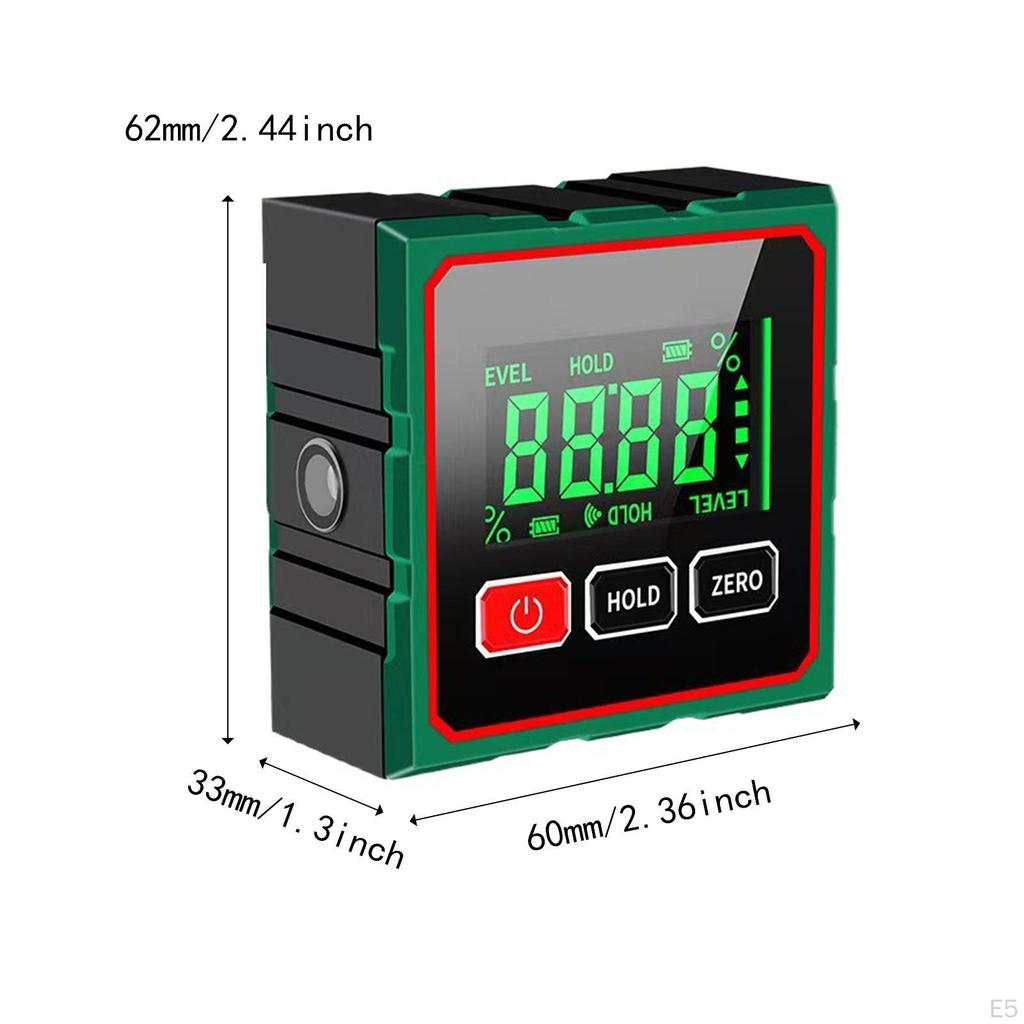 Digital Angle Finder Gauge Portable Inclinometer for Carpenters Home 2 sided Magnetic