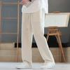 ROMON Men's Summer Loose Straight Linen Pants