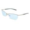 Sunglasses for Men and Bad Tough Light Colored UV Silver Matte X Blue Women, Fashionable, Boy, Look, Lenses, Protection, Lt.