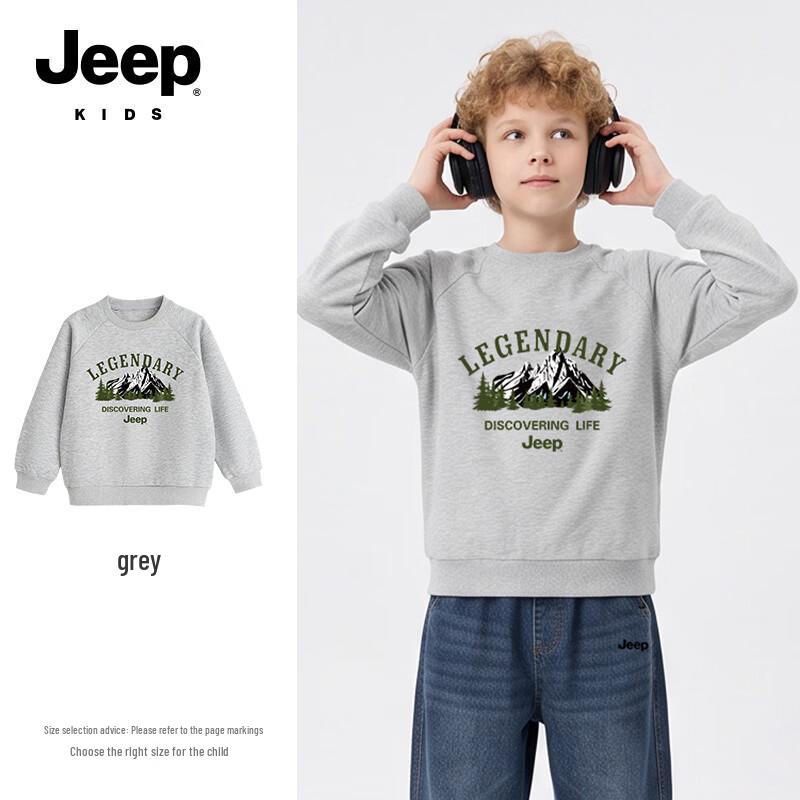JEEP Boys' Casual Fall Graphic Sweatshirt