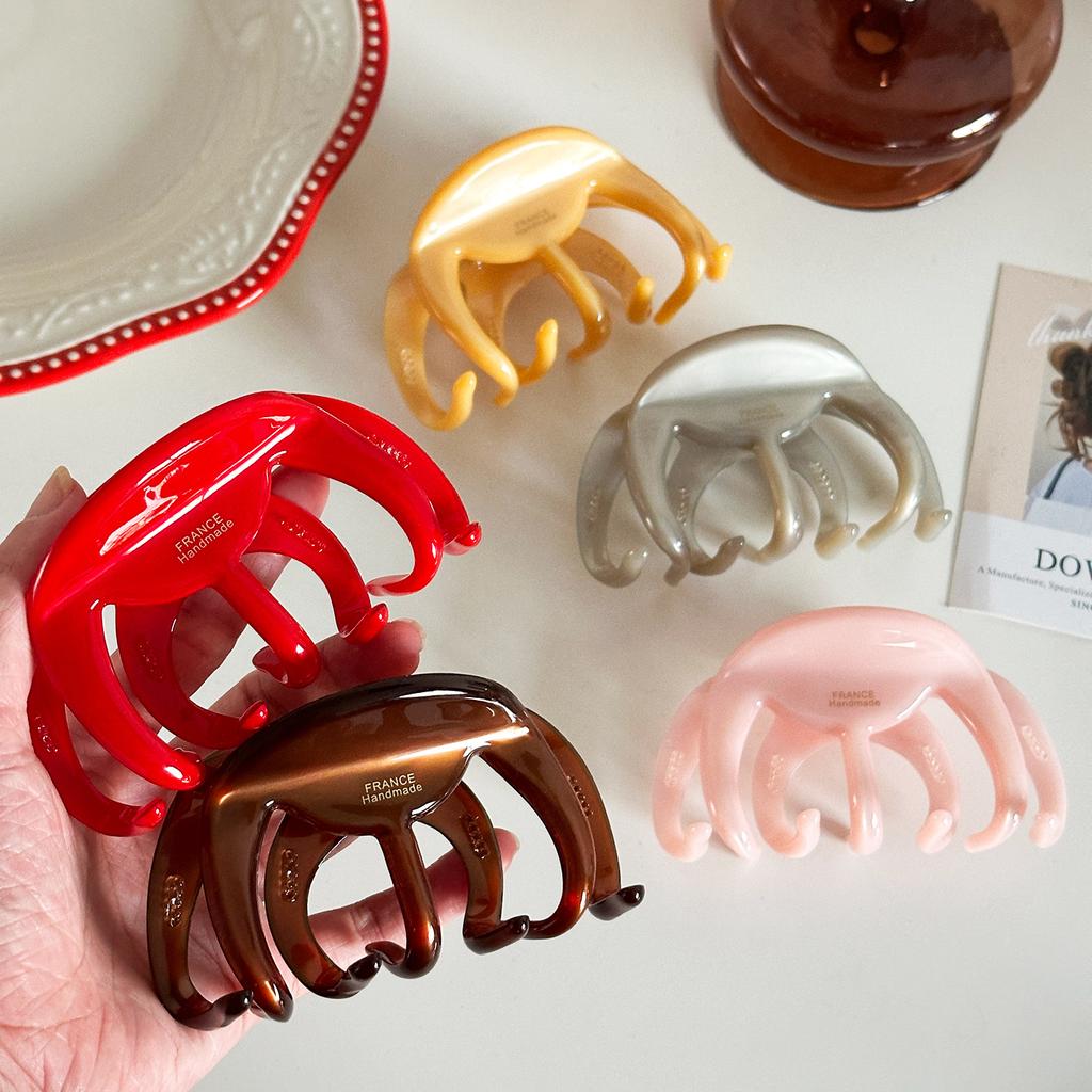 4mm Stylish Thick Acetate Hair Clip With Premium Feel For Elegant Updos And Fashionable Hairstyles