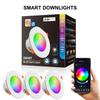 10W Power LED Downlight Remote Control Recessed Recessed Downlights APP Control RGB Color Changing LED Spot Lamp Home Decor