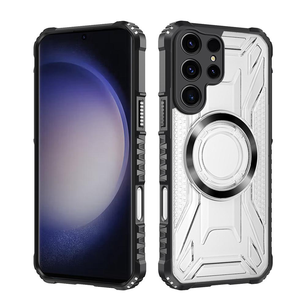 KEYSION Custodia Magnetica Trasparente per Samsung S26 Ultra 5G Silicone+PC Custodia per Telefono Resistente agli Urti per Galaxy S26 S26+Plus