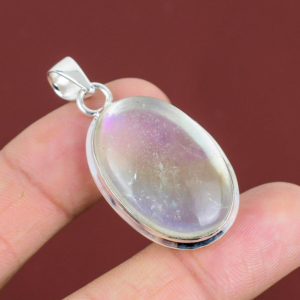 Rainbow Mystic Opal Pendant Handmade Jewelry Real Gemstone Pendant 925 Sterling Silver Pendant Antique Jewelry Stylish Pendant Gifts For Him