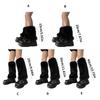 Flauschige Kunstpelz Beinwärmer Pelz Fersen Lange Stiefel Manschetten Abdeckung Hat Elastisch Ein Paar Karneval Stiefelabdeckung Y2K JK Uniform