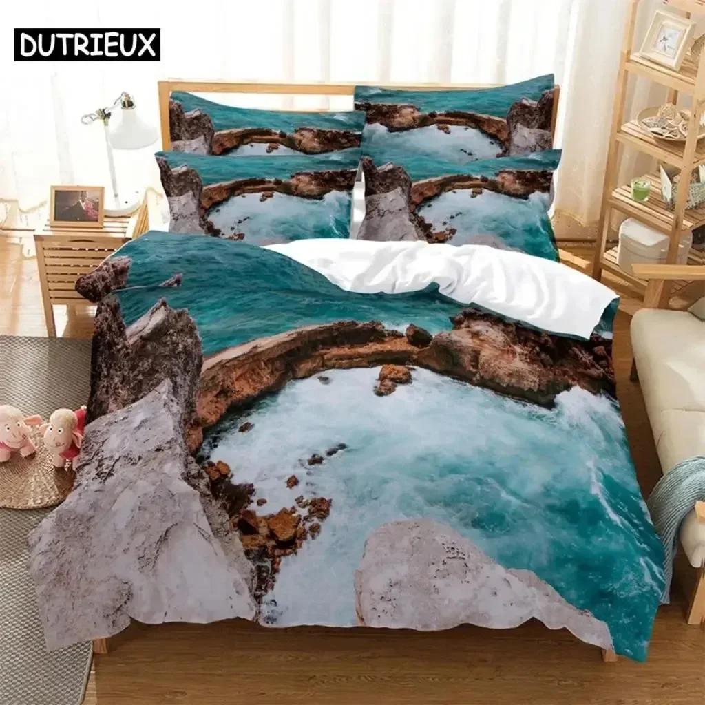 Luxury New 3D Print Sea Digital Comfortable Duvet Quilt Cover Pillowcase Bedding Set Children Bedroom Decoration Home Textile