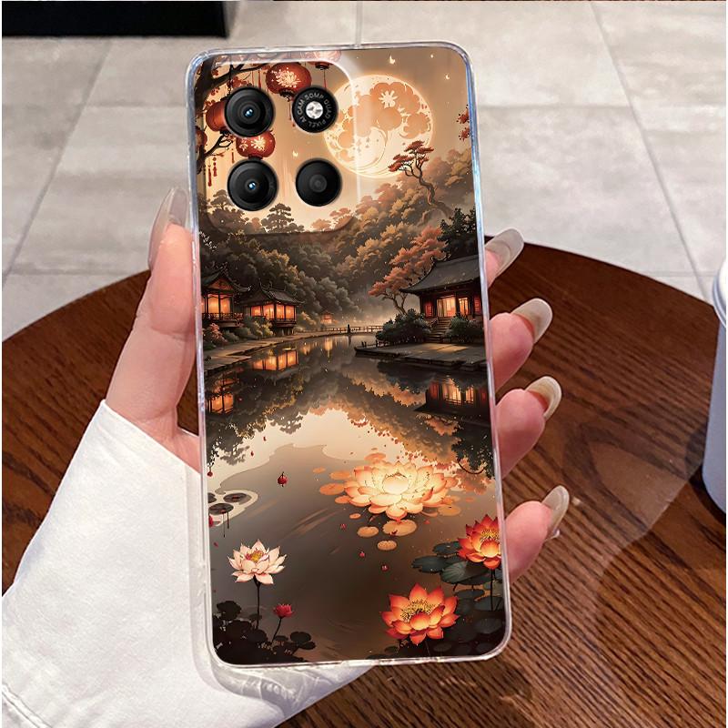 Phone Case For Motorola Moto G17 Power Case Luxury Cute Love Rabbit Funny Clear Soft TPU Silicone Cover For Moto G17Power Bumper