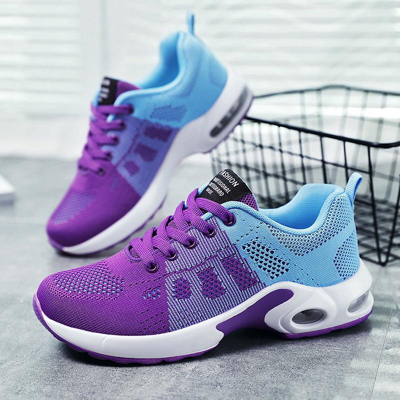 Fashion 2025 Shoes Women's Spring New Lightweight Fashion Thick-soled Air Cushion Shoes Soft-soled Breathable Sneaker Shoes