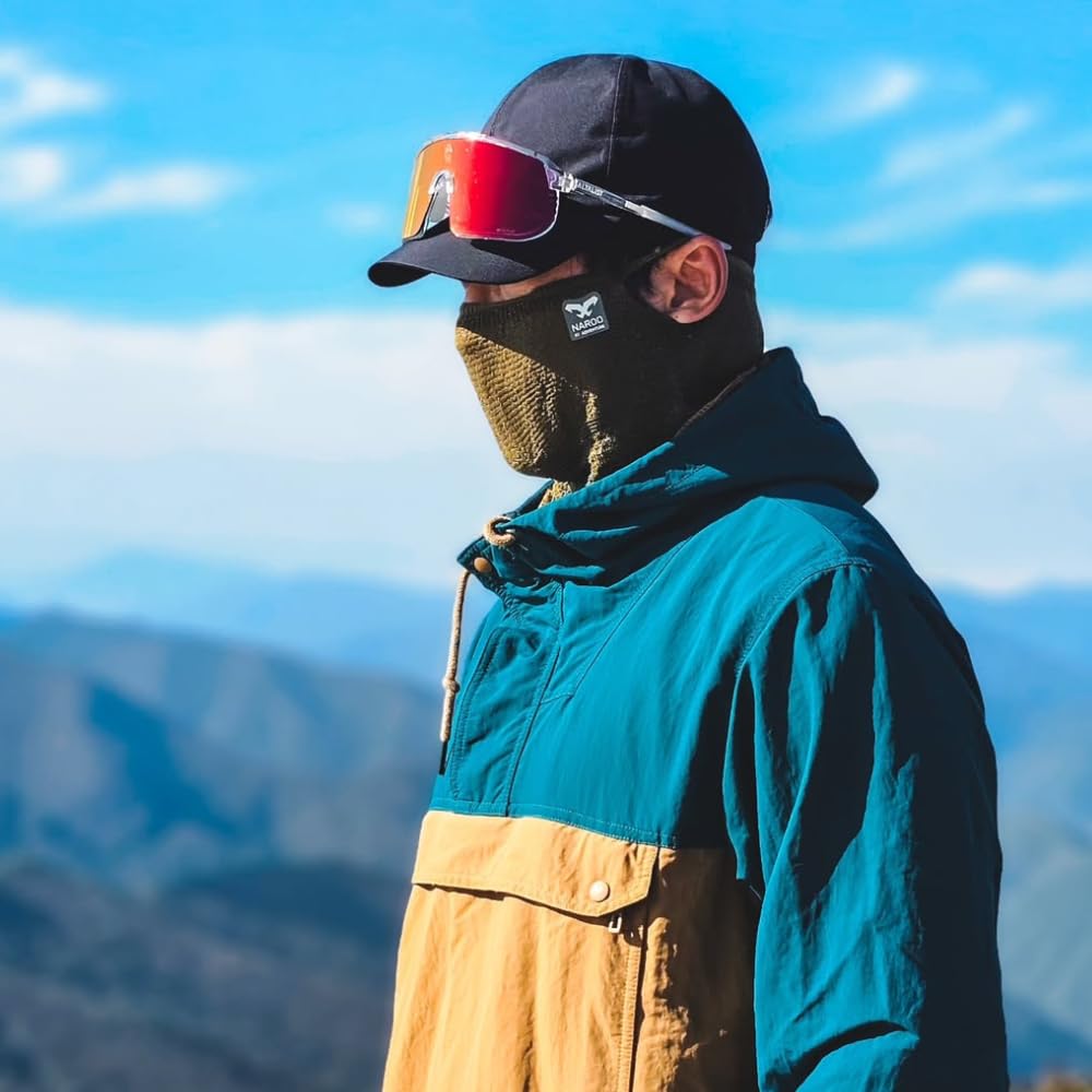 A1 Sports Mask Breathable and for UV Long [NAROO MASK] (Naroo Mask) - Comfortable, Running/Cycling/Hiking, 95% Protection, Length, Cold/Dry