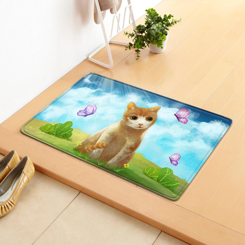 Creative Home Door Mat Water Absorbent Non-Slip Mat Living Room Kitchen Floor Mat Bedroom Carpet