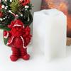 Silicone Molds Ornament Molds Santa Claus Theme Silicone Candle Molds Candle Making Supplies Silicone Texture for Candle