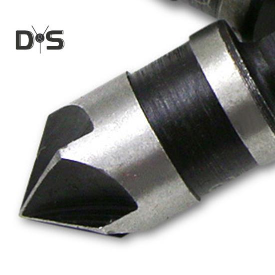 3Pcs Five Edge Chamfering Cutter Chamfering Tool Stainless Steel Single Edge 90 Degree Reaming Drill Taper Screw Countersunk Hole Cutter Deburring