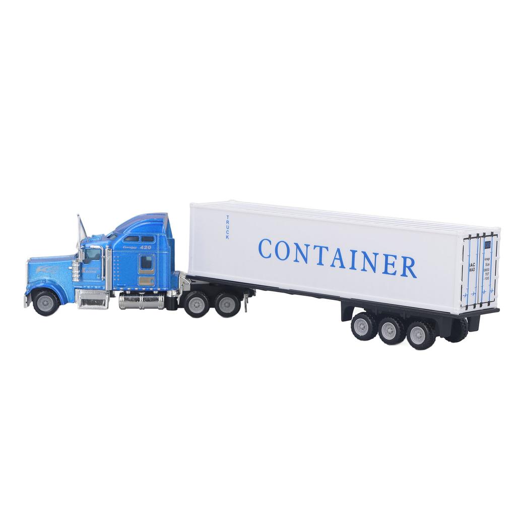 Container Truck Toy Model Pull Back Exquisite Vivid Alloy Toy Truck for Kids Home Outdoor