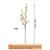 1pcs Artificial Flowers White Plum Blossom 21.7'' Fake Wintersweet Long Stem Plastic Flowers Home Hotel Office Wedding Party Garden Decor